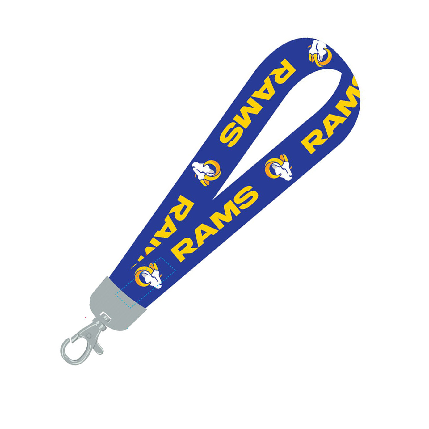 Los Angeles Rams Wristlet Lanyard Blue - LWS3001
