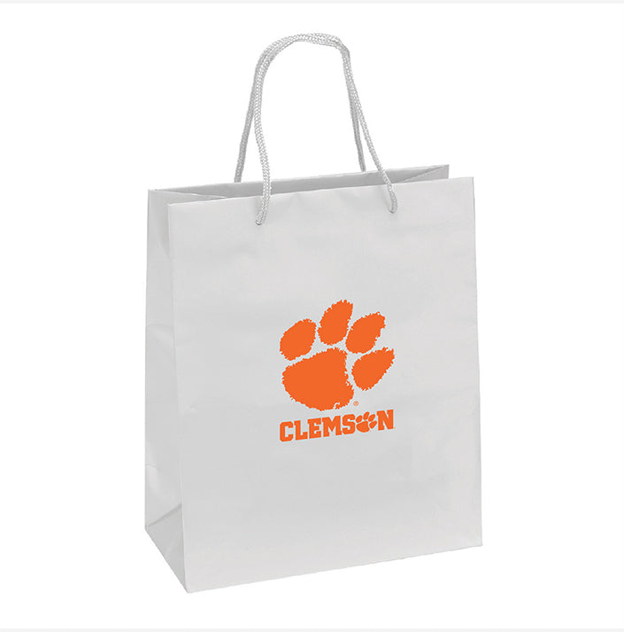 Clemson Tigers Gift Bag Elegant White - PSGLS0263983
