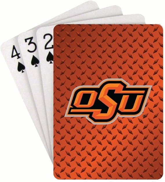Oklahoma State Cowboys Playing Cards - Diamond Plate - PSGLS0448508