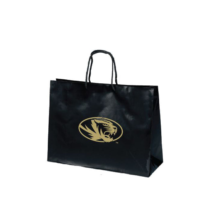 Missouri Tigers Large Gift Bag 16x12 Luxe Black - PSGLS0448804