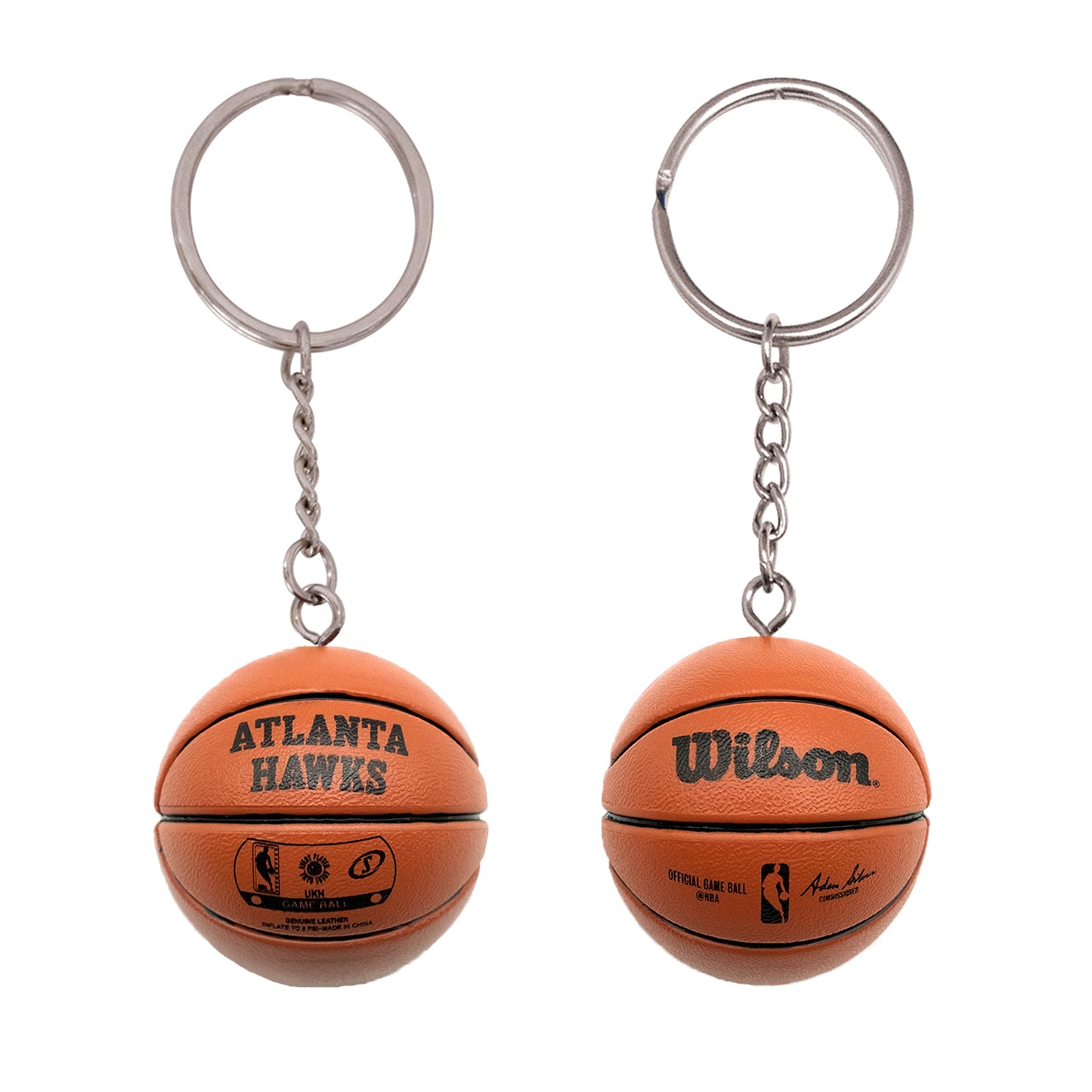 Atlanta Hawks 3-D Basketball Keychain - wilson 2022 - PSGLS0473760