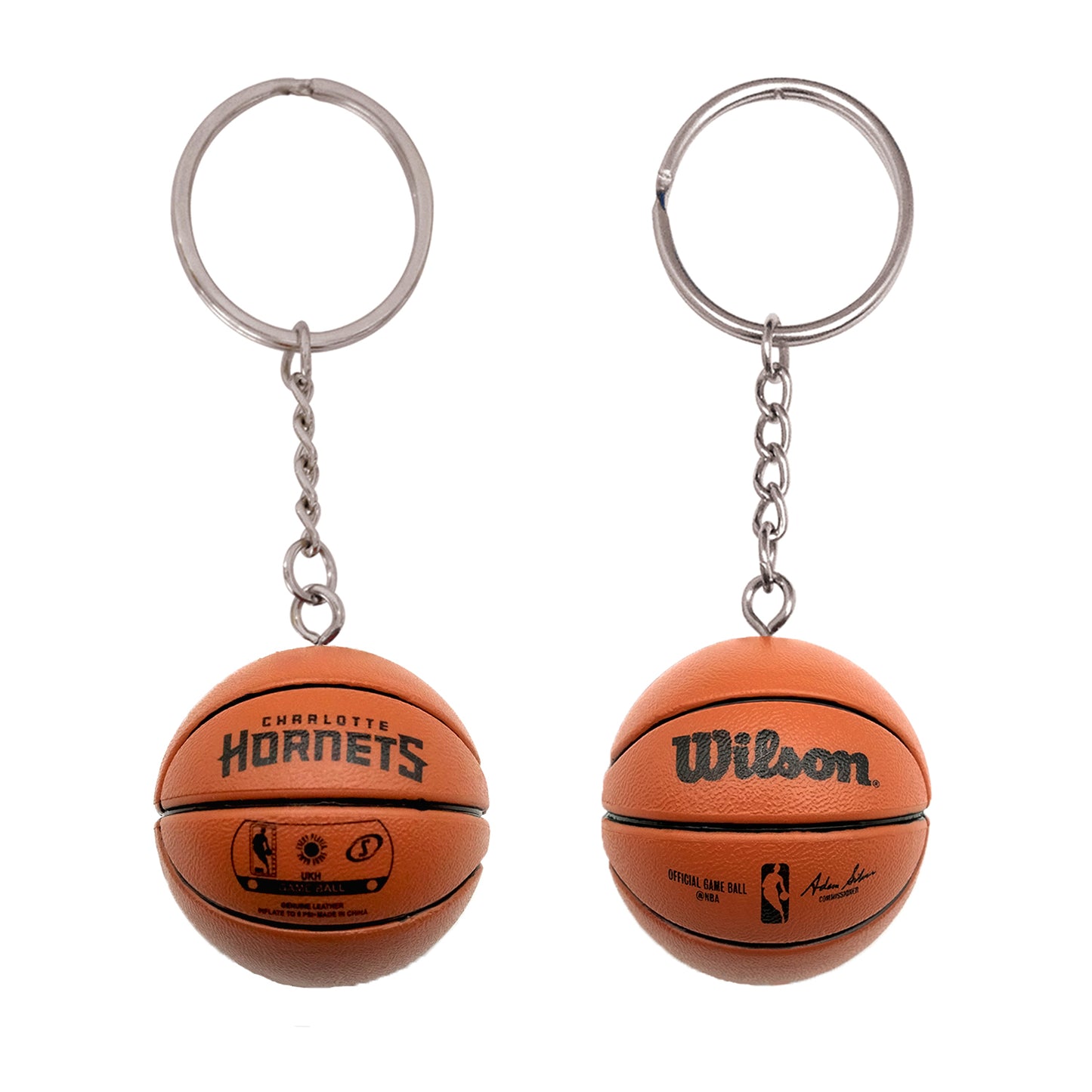 Charlotte Hornets 3-D Basketball Keychain Legacy - PSGLS0473762