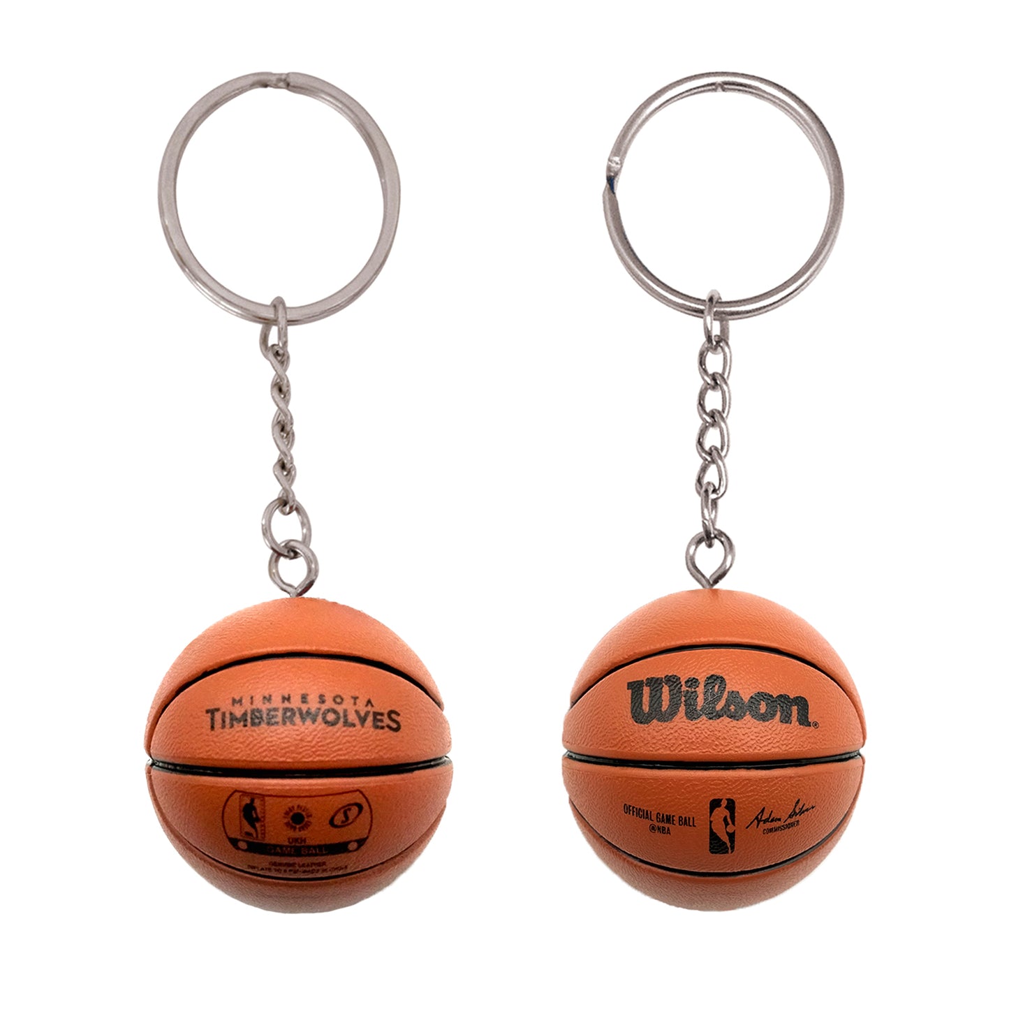 Minnesota Timberwolves 3-D Basketball Keychain Legacy - PSGLS0473771