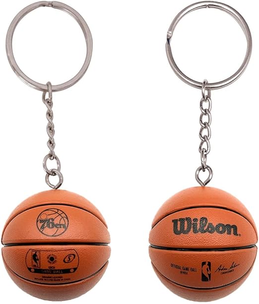 Philadelphia 76ers 3-D Basketball Keychain Legacy - PSGLS0473778