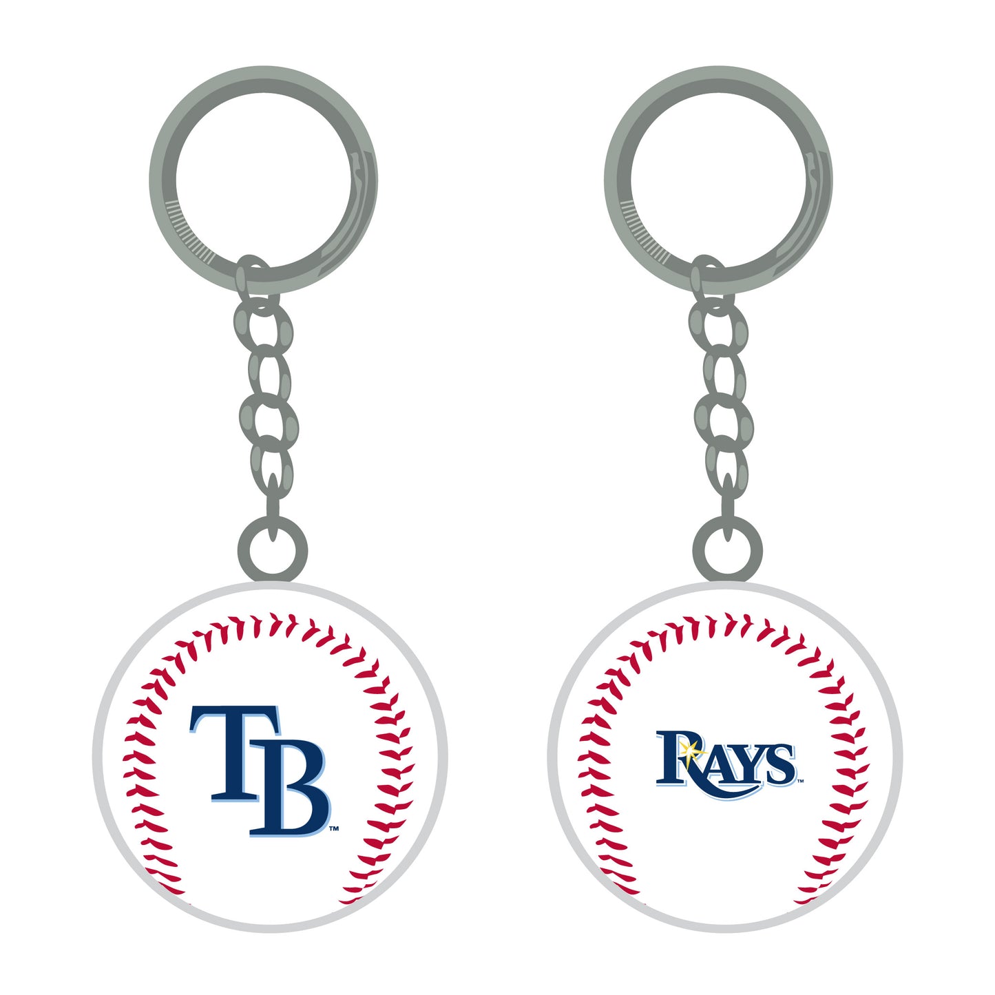 Tampa Bay Rays 3-D Baseball Keychain (PSGLN0479483) - PSGLS0484894