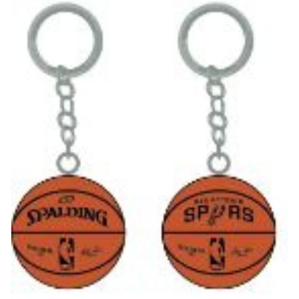 San Antonio Spurs 3-D Basketball Keychain - spalding - PSGLS0449392