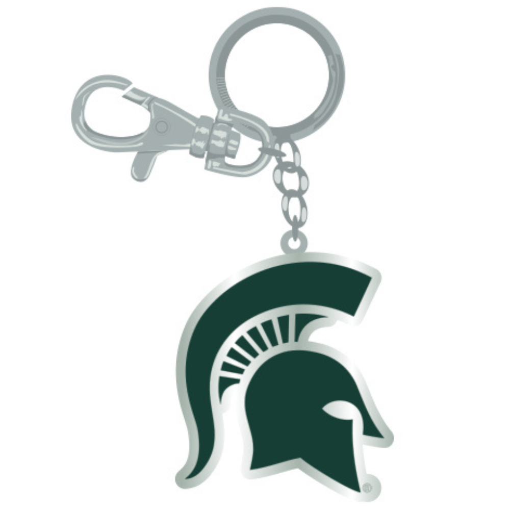 Michigan State Spartans Keychain Zamac Logo - PSGLS0453039