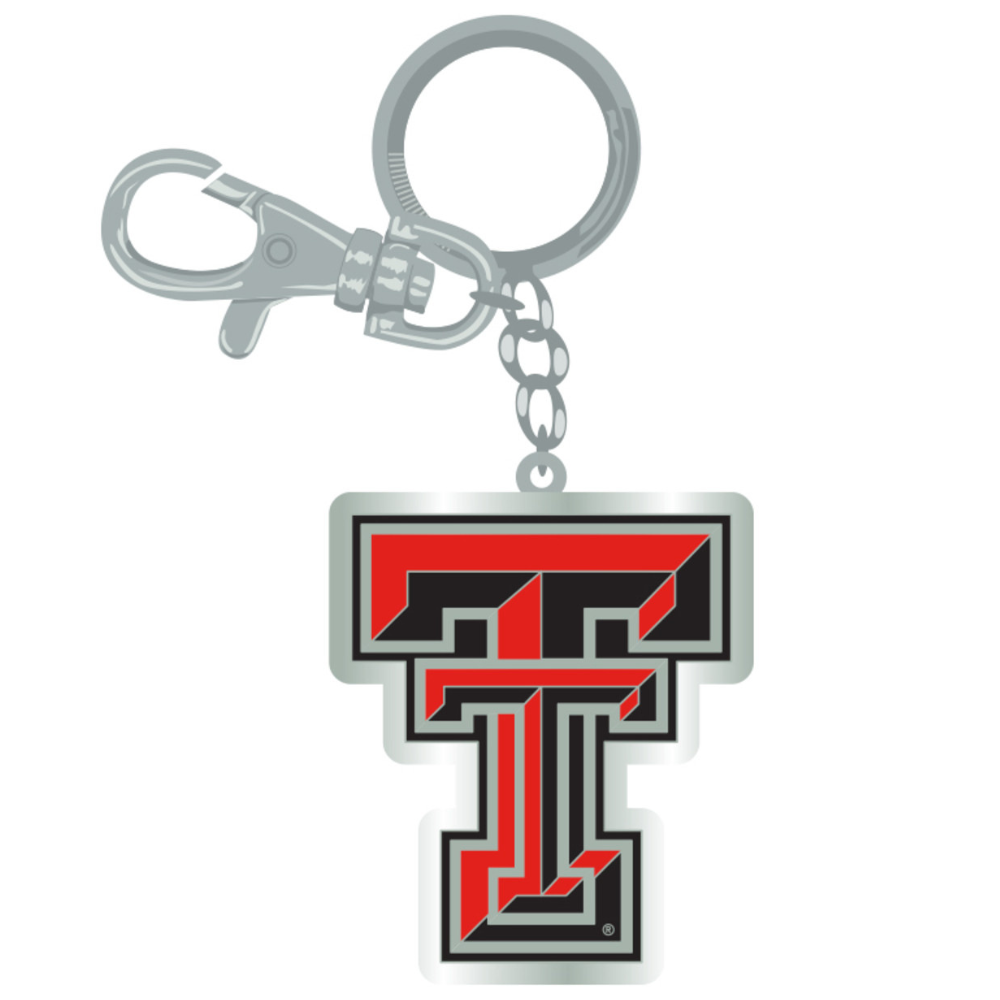 Texas Tech Red Raiders Keychain Zamac Logo - PSGLS0292638