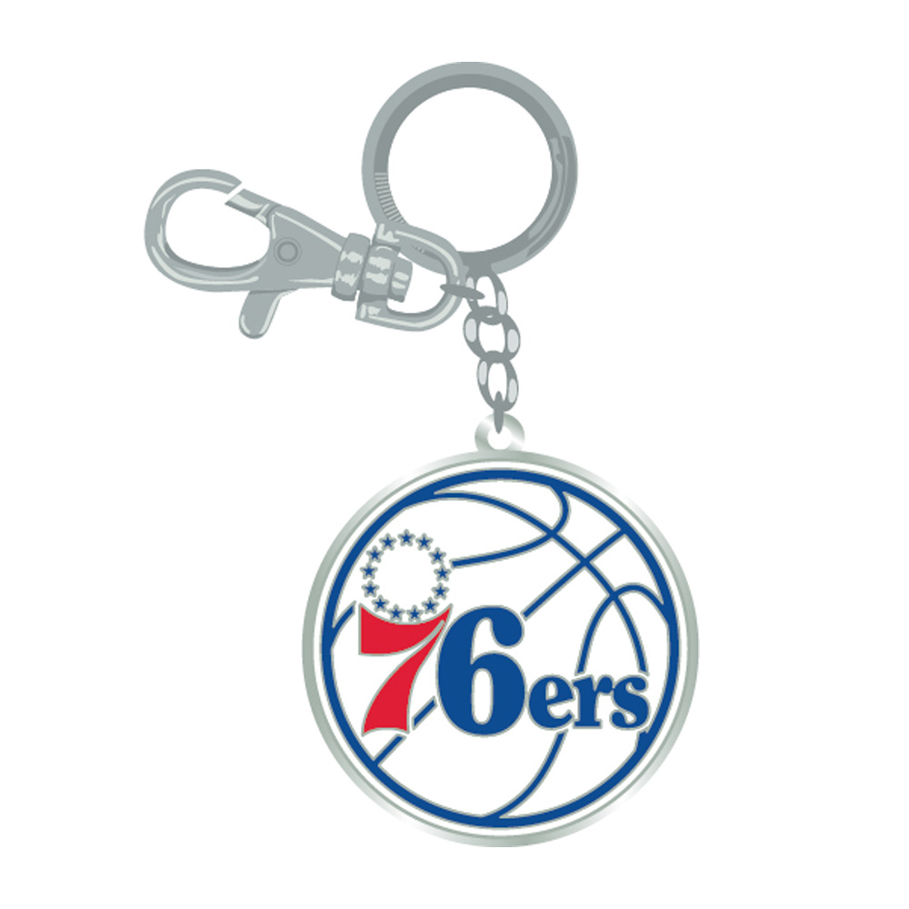 Philadelphia 76ers Keychain Zamac Logo - PSGLS0453024