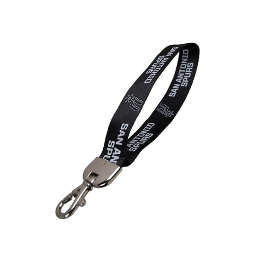 San Antonio Spurs Lanyard Wristlet Black - PSGLS0448867