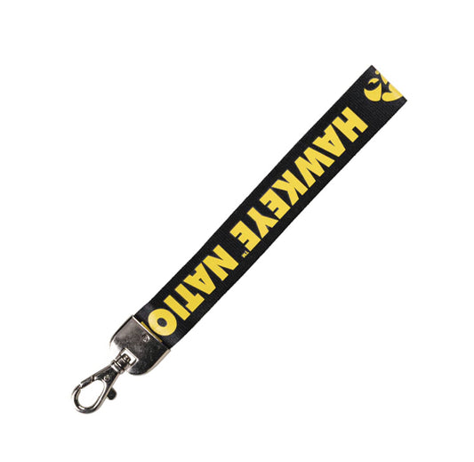 Iowa Hawkeyes Wristlet Lanyard Hawkeye Nation Black - PSGLS0457236