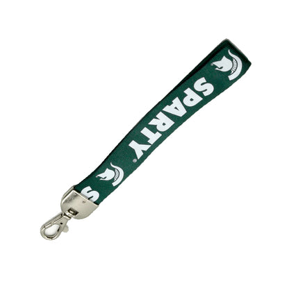 Michigan State Spartans Wristlet Lanyard Sparty Green - PSGLS0457238