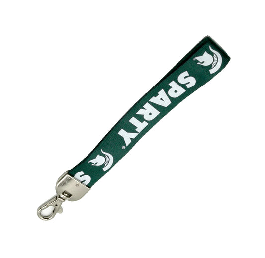 Michigan State Spartans Wristlet Lanyard Sparty Green - PSGLS0457238